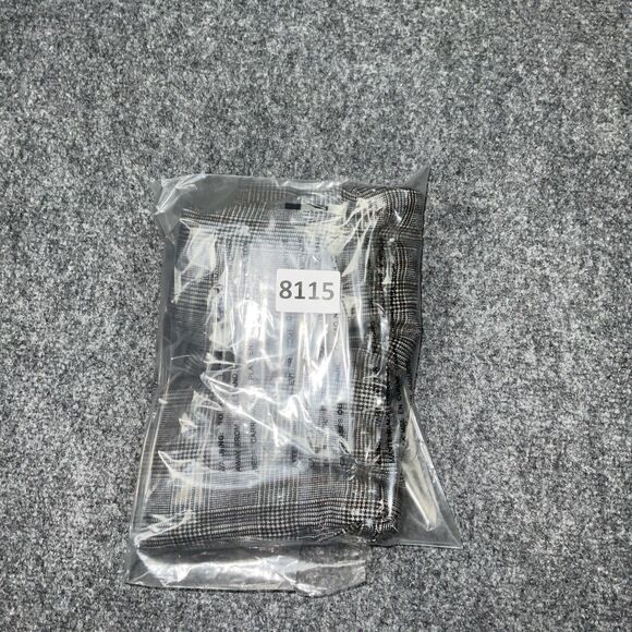 Theory Pants Womens Size 12 Brown Plaid Houndstooth Cropped Academia Preppy - Picture 9 of 9